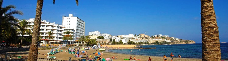 Figueretas Ibiza strand foto